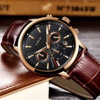 Elegant Men LIGE Waterproof Sports Date Calendar Quartz Dress Wrist Watch Casual Business Stopwatch Fashion Watches